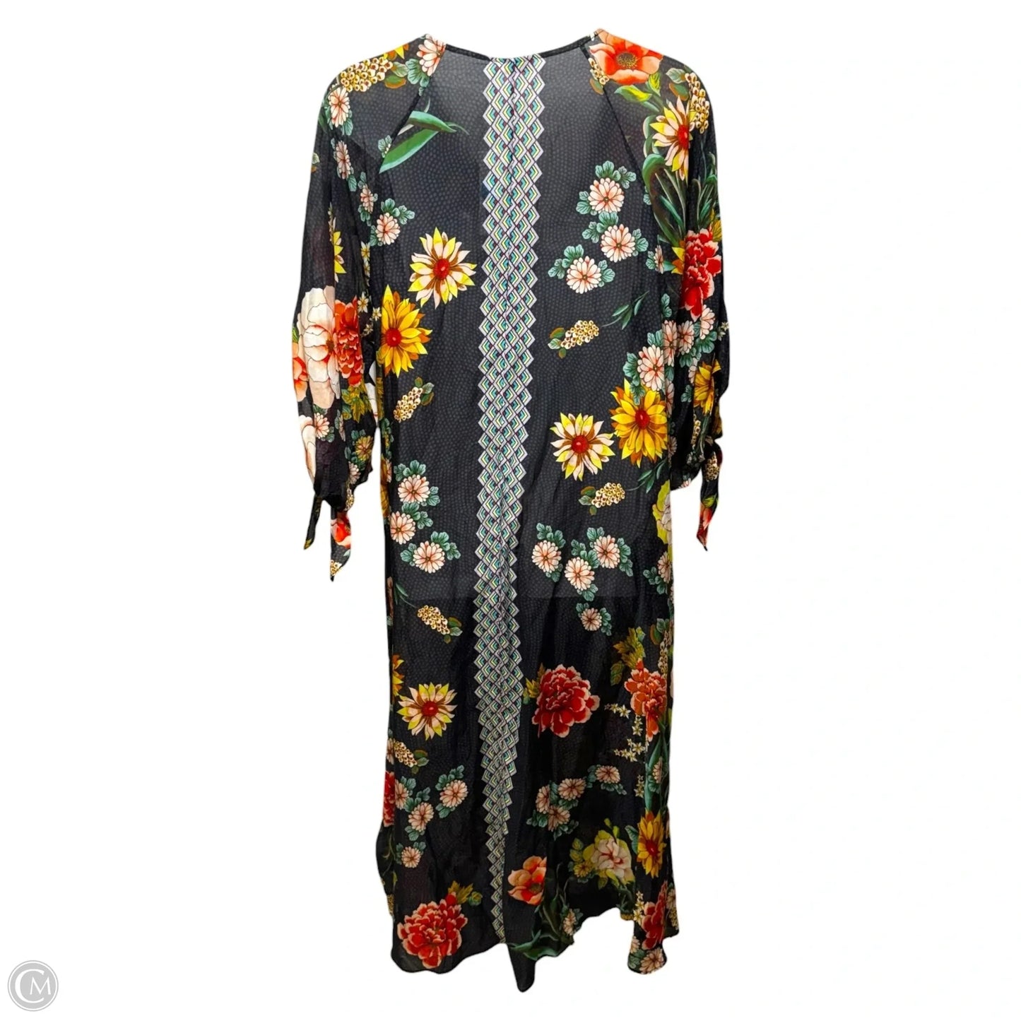 Women’s Floral Border Long Dress By Johnny Was In Floral Print, Size: 1X