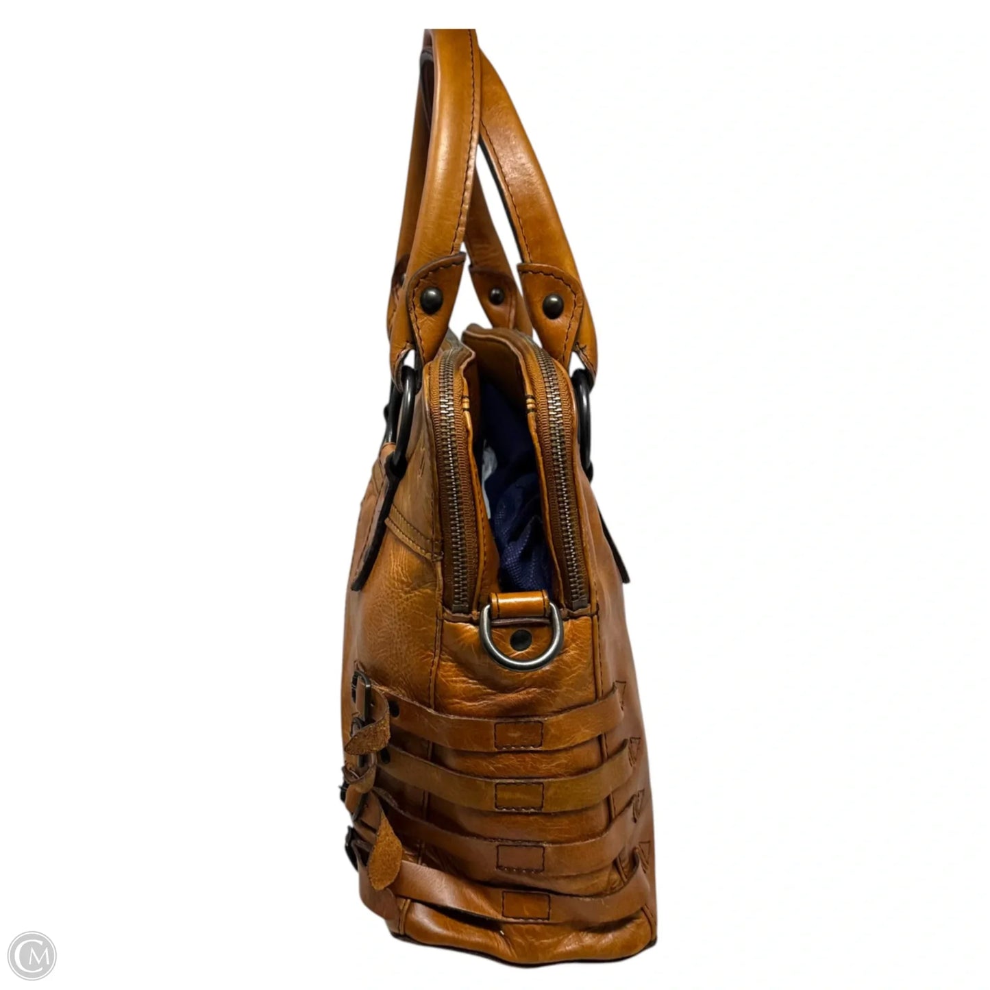 Selena Belted Handbag Designer By Frye, Size: Medium