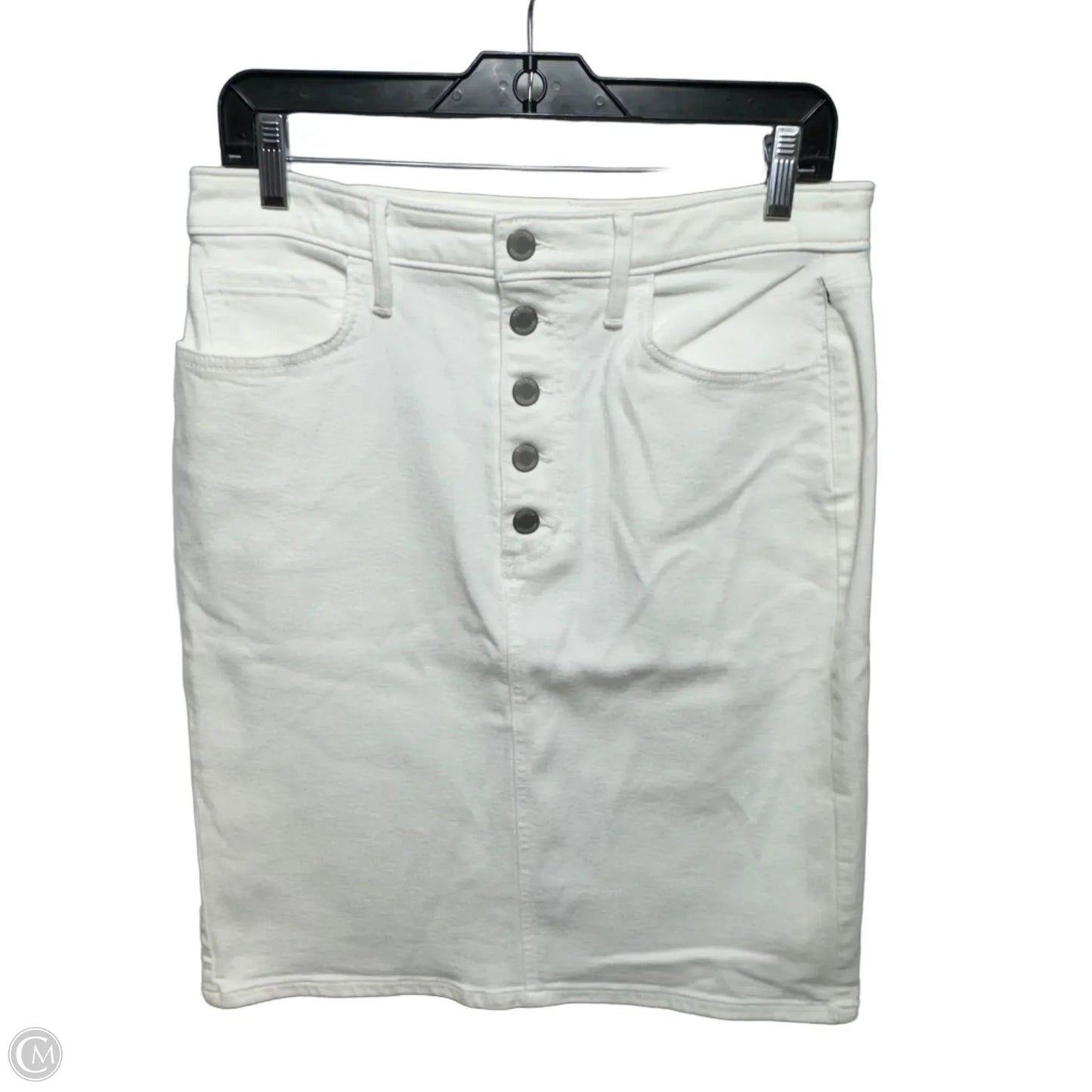 Skirt Midi By Banana Republic In White, Size: 10