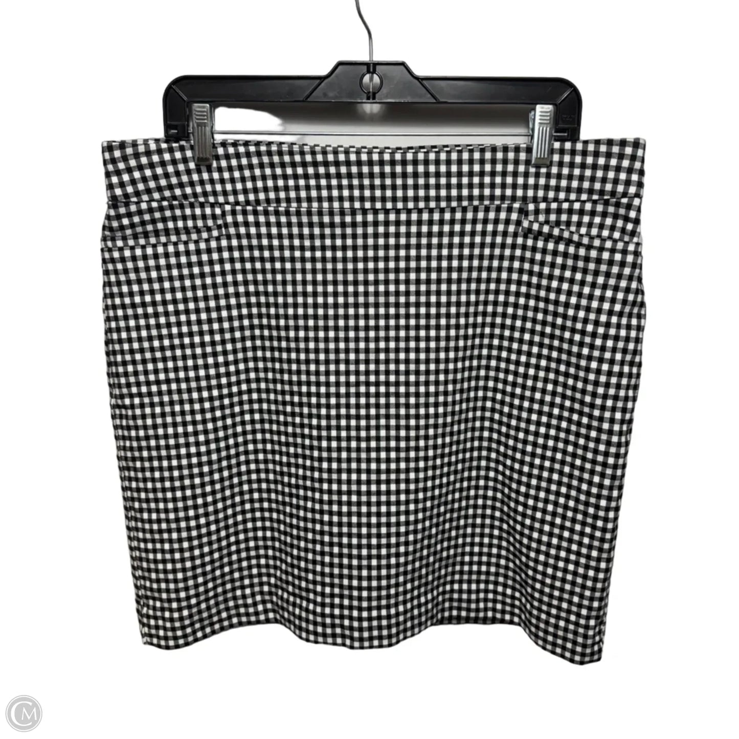 Skirt Midi By Chicos In Checkered Pattern, Size: 14