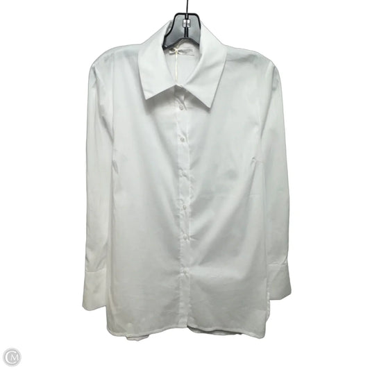 Top Long Sleeve By Cobblestone In White, Size: XL
