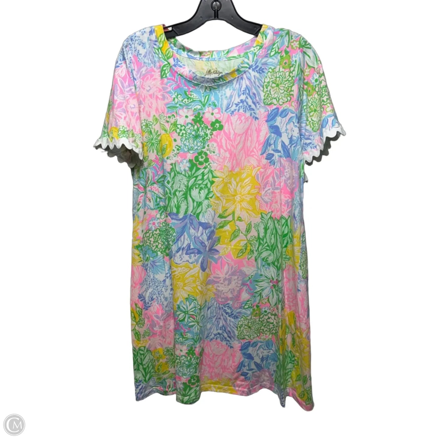 Dress Designer By Lilly Pulitzer In Floral Print, Size: L