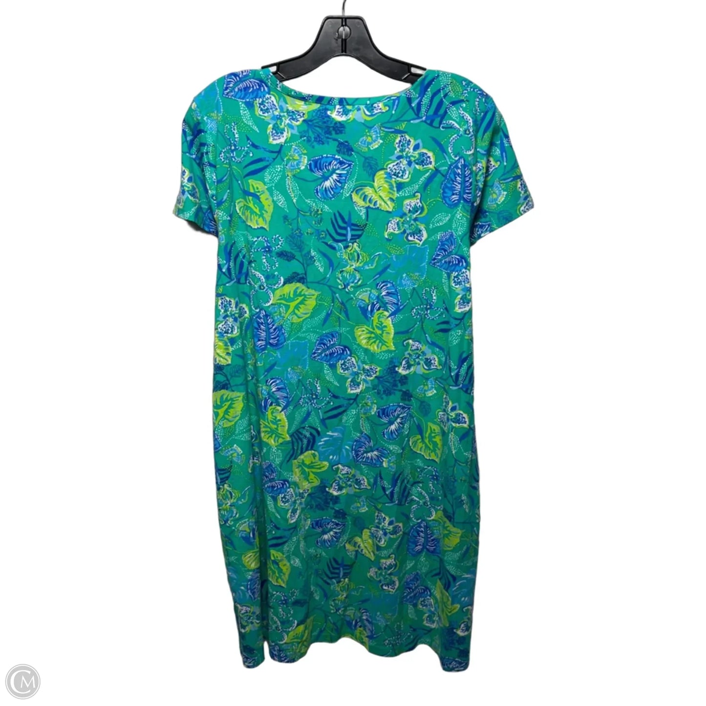 Dress Designer By Lilly Pulitzer In Blue & Green, Size: Xl