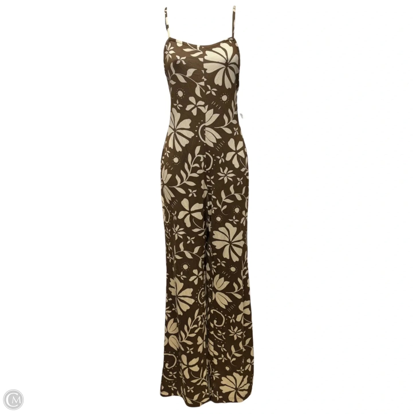 Back To Love Printed One Piece Jumpsuit By Free People In Taupe, Size: S