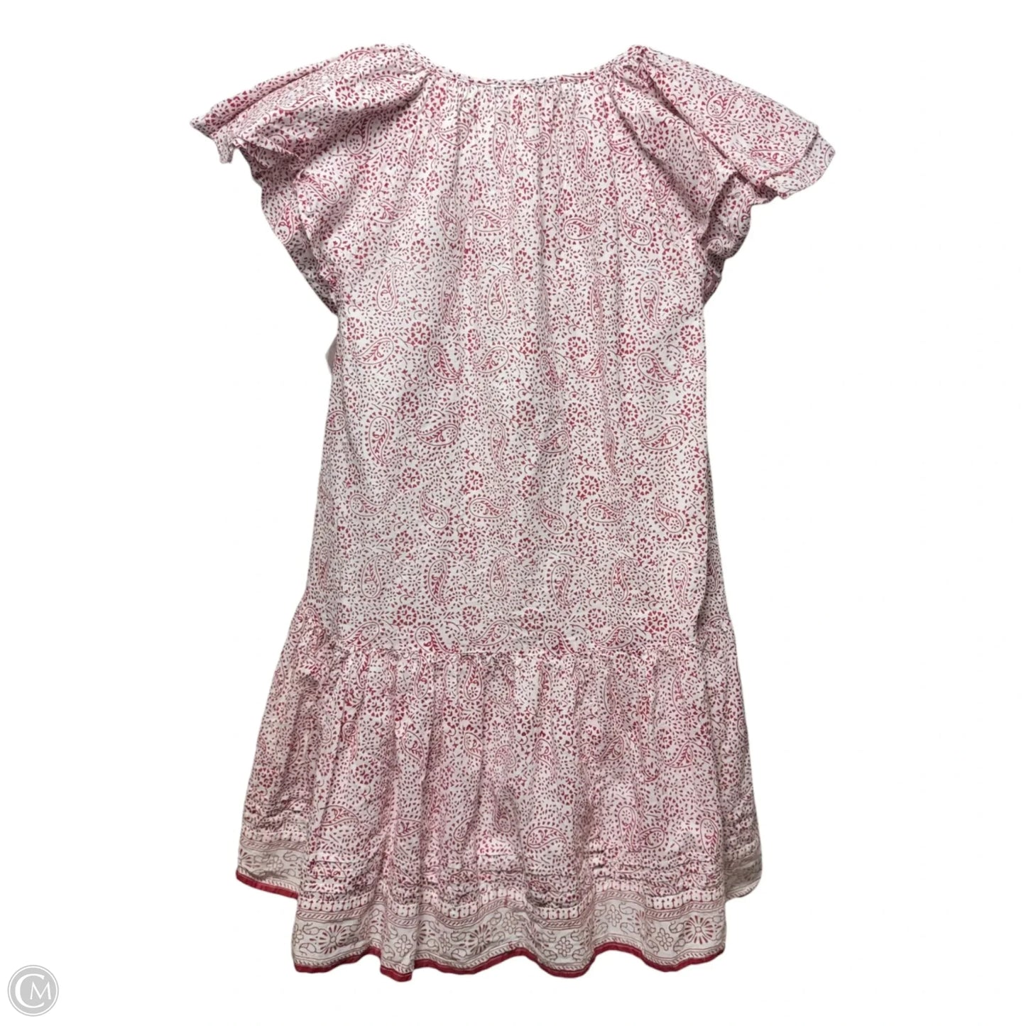 Jaya Mini Dress By Cleobella In Red & White Paisley Ditzy Print, Size: M
