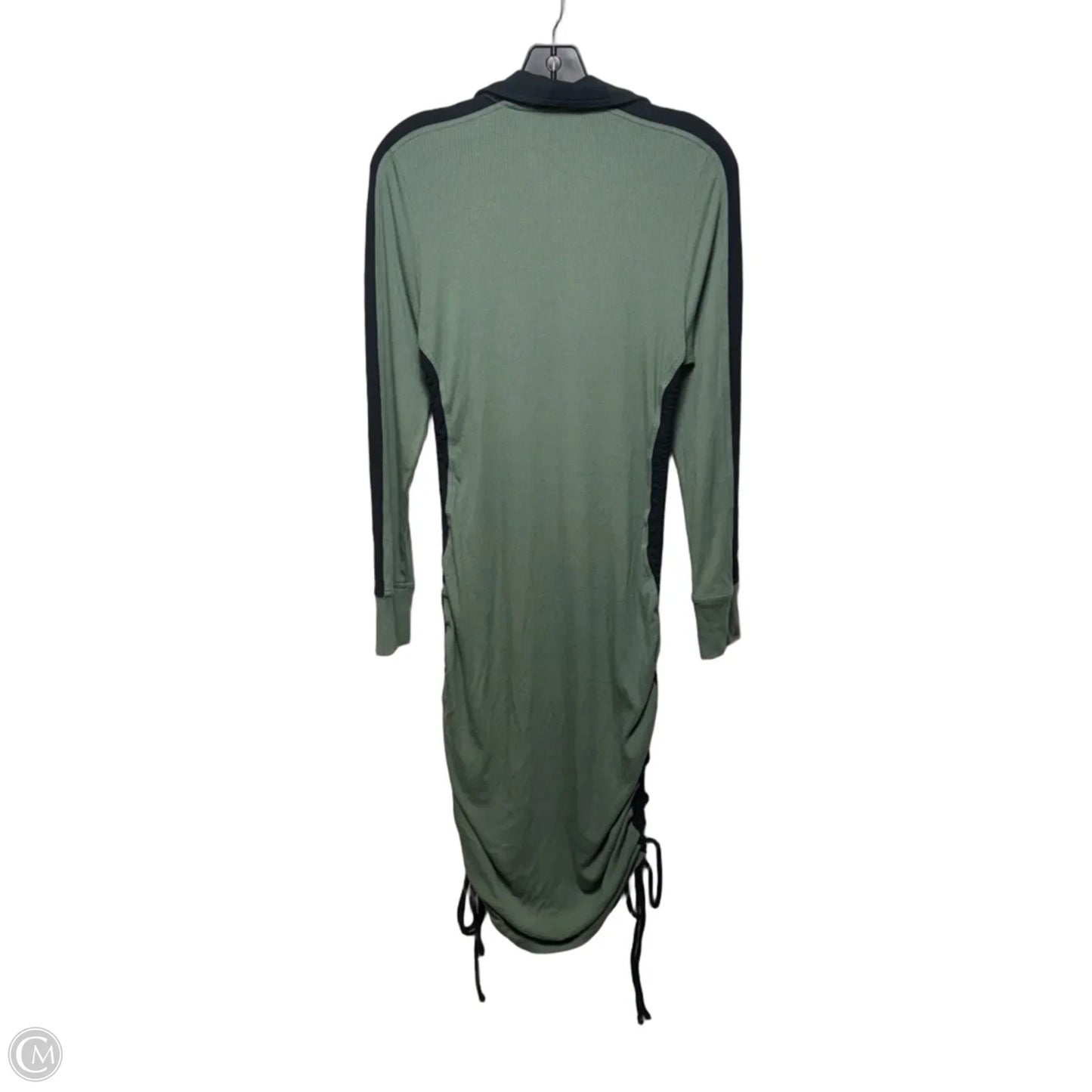 Dress Casual Midi By Daily Practices By Anthropologie In Green and Black, Size: L