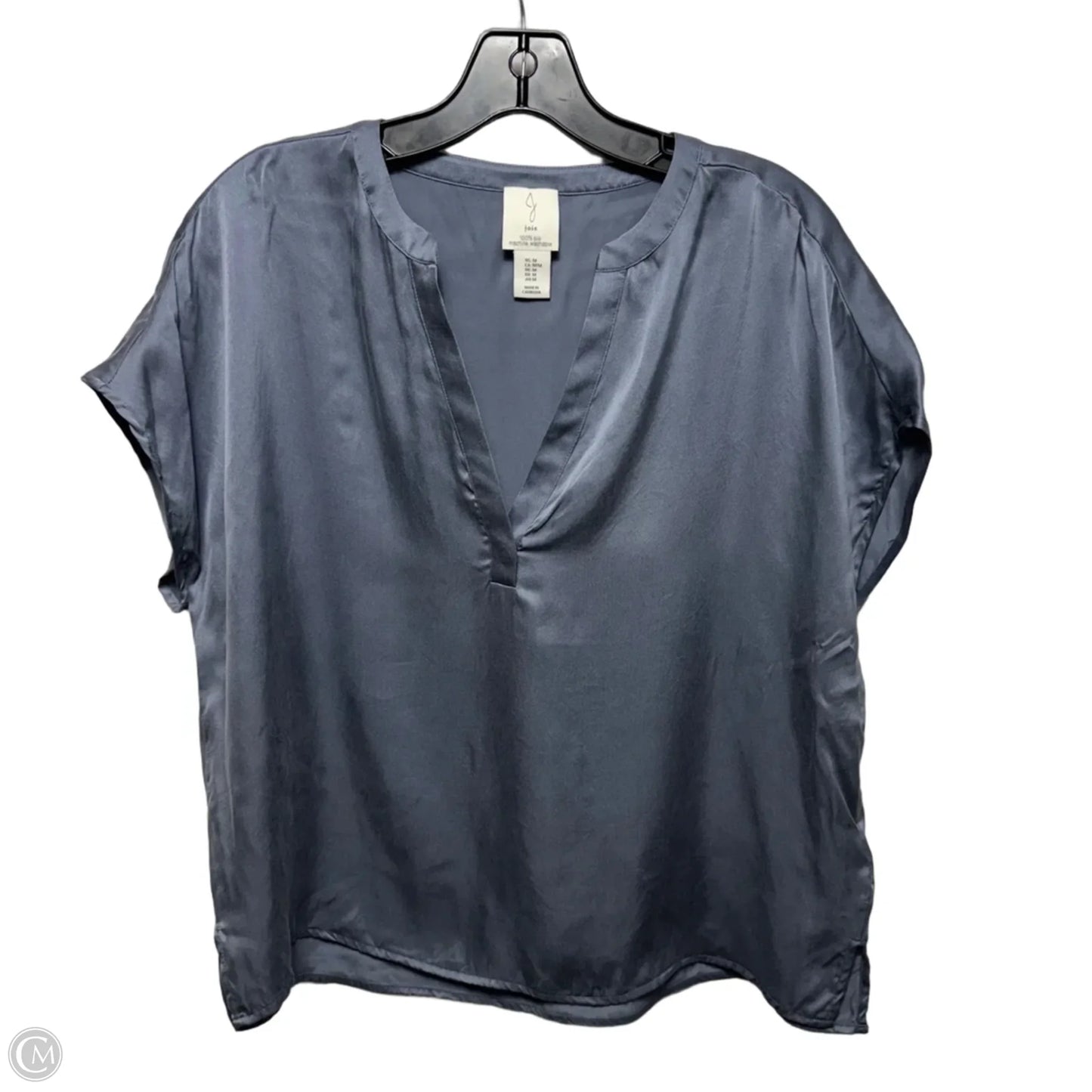 Washable Silk Top Sleeveless By Joie In Grey, Size: M