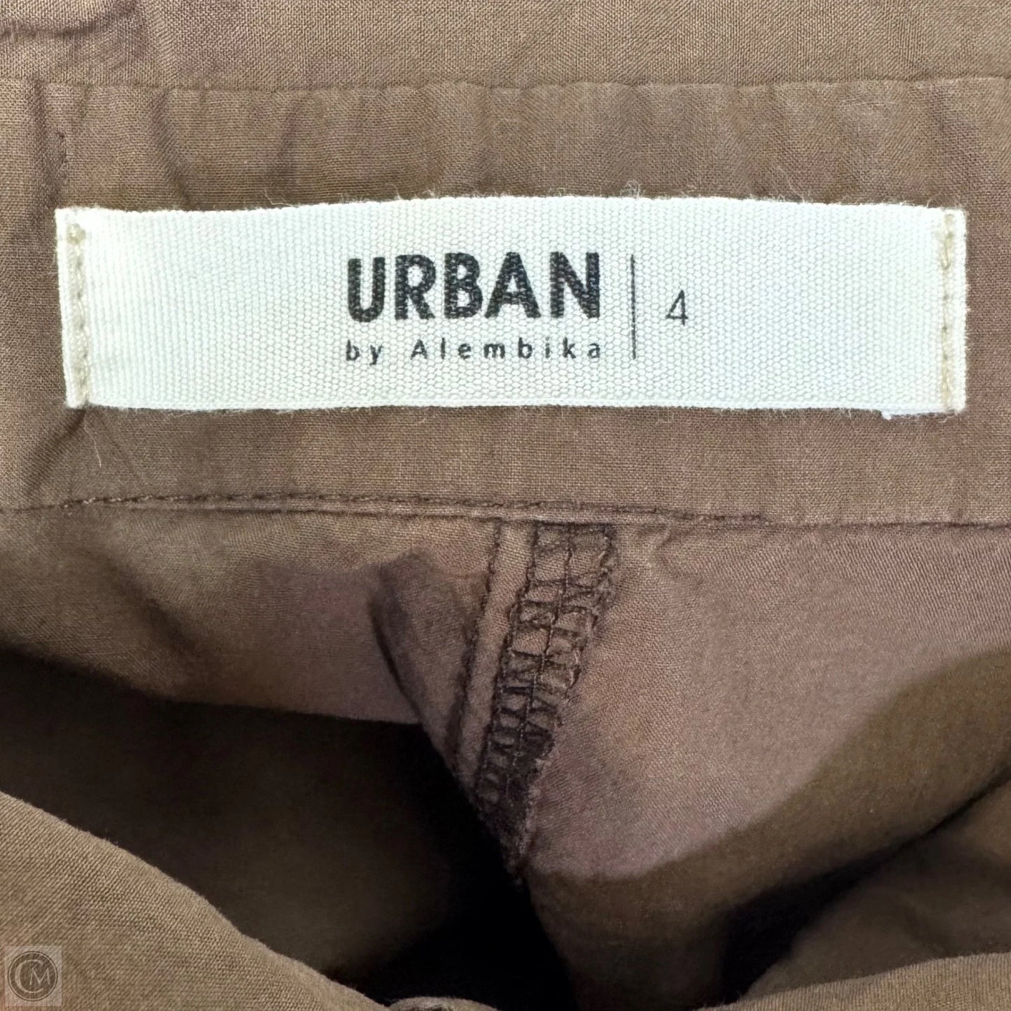 Bubble Hem Dress Casual Short By Urban By Alembika In Brown, Size: 4