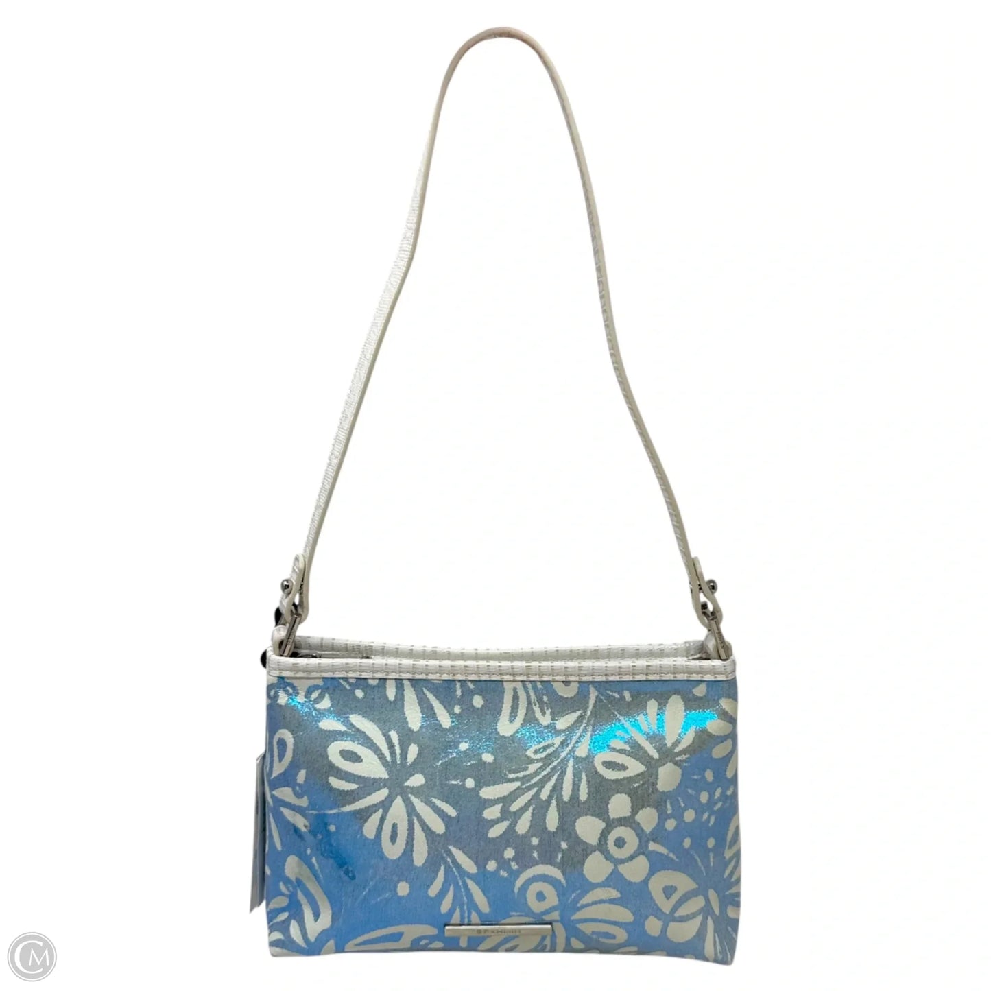 Lorelei Metallic Shoulder Handbag Designer By Brahmin, Size: Small