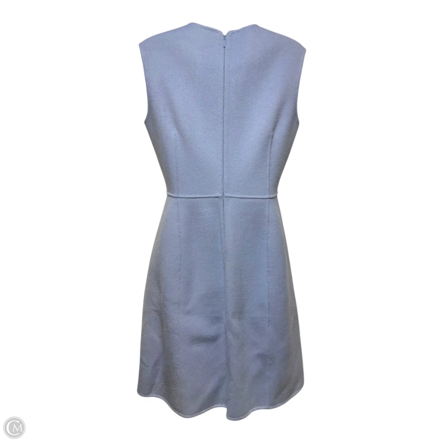 Wool & Cashmere Shift Mini Dress Designer By Carolina Herrera In Blue, Size: 4