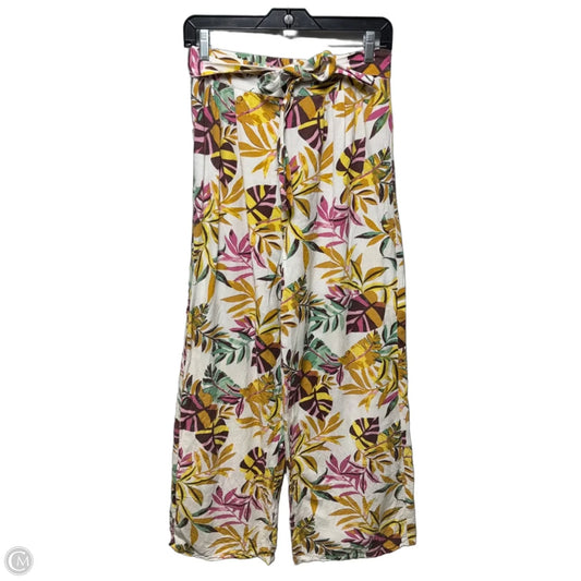 Belted Pants Linen By Japna In Multi-colored, Size: M