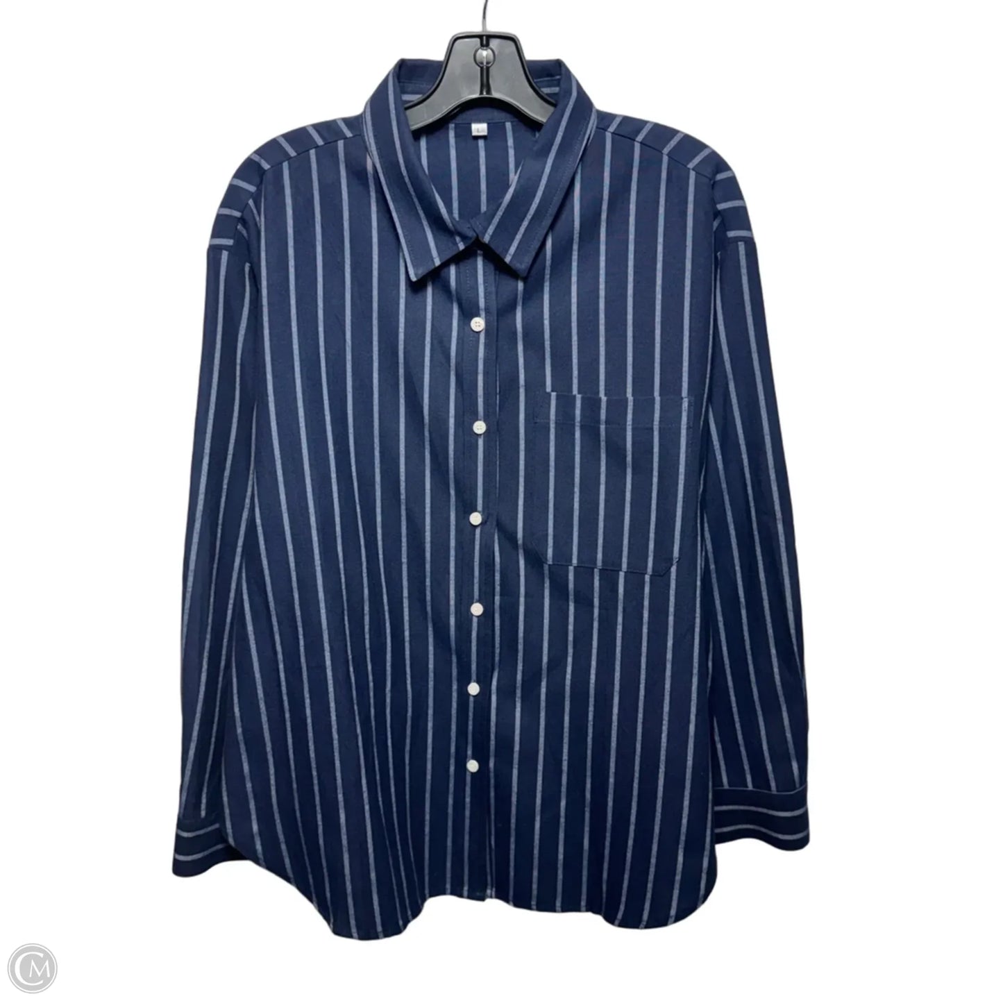 Top Long Sleeve In Navy, Size: L