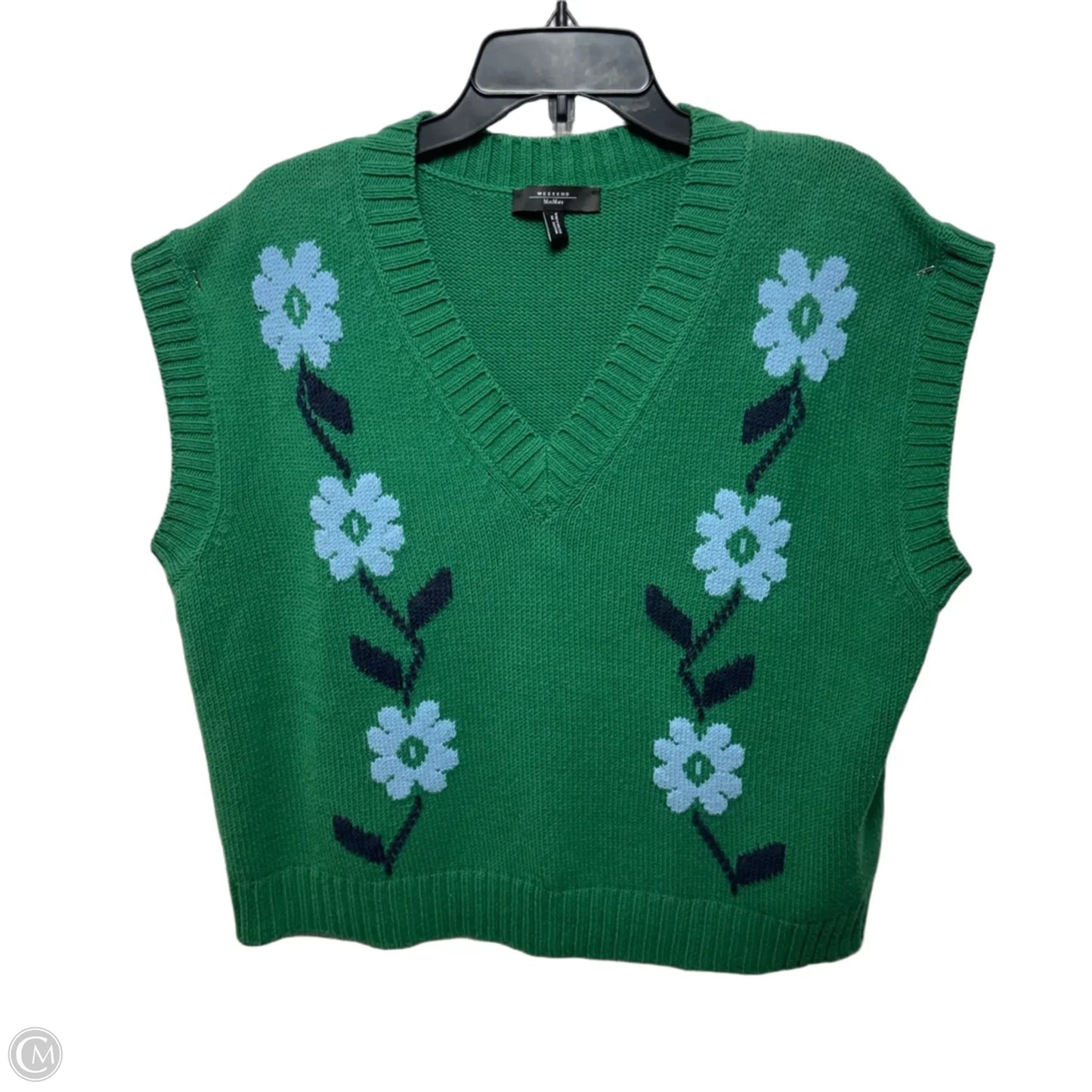 Vest Designer By Weekend By Max Mara In Green, Size: L/XL ESTIMATED