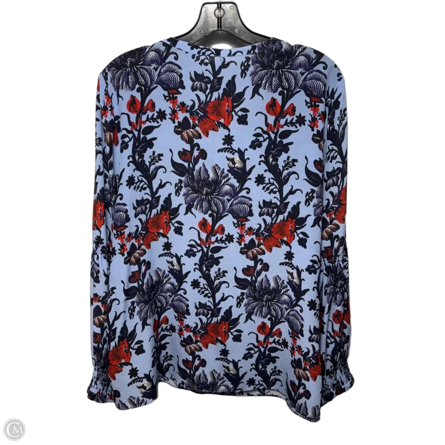 Silk Top Long Sleeve By Kobi Halperin In Floral Print, Size: Xl