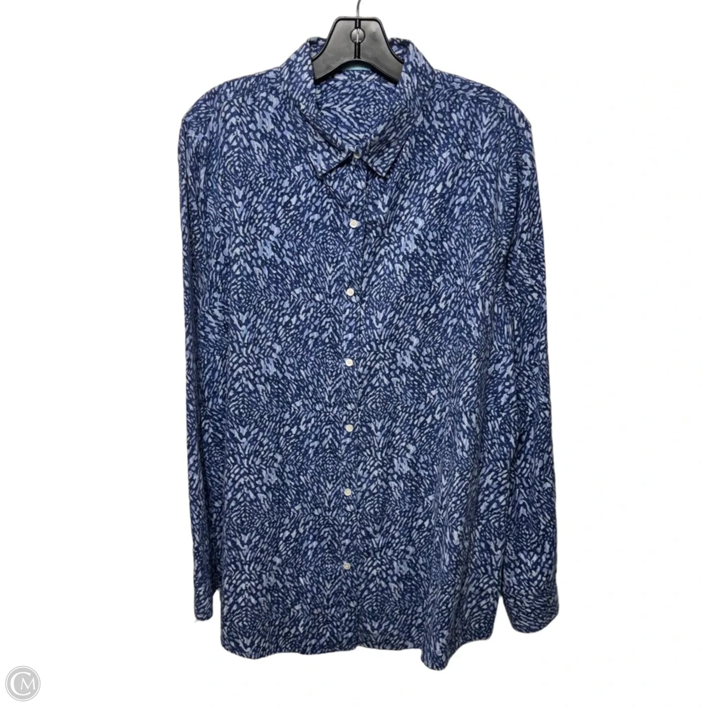 Top Long Sleeve By J Mclaughlin In Blue, Size: Xl