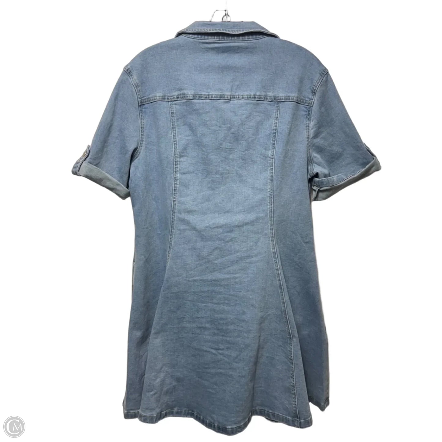 Dress Casual Short By Fashion Nova In Blue Denim, Size: 1x