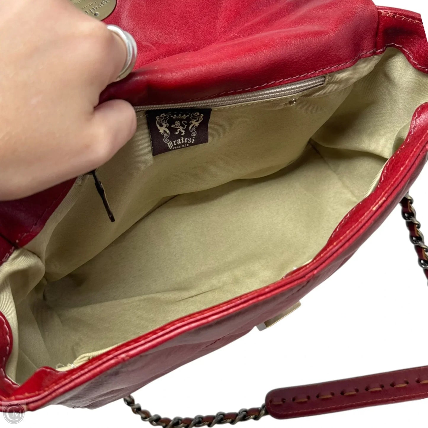 Quarrata Quilted Handbag Leather By Pratesi, Size: Medium