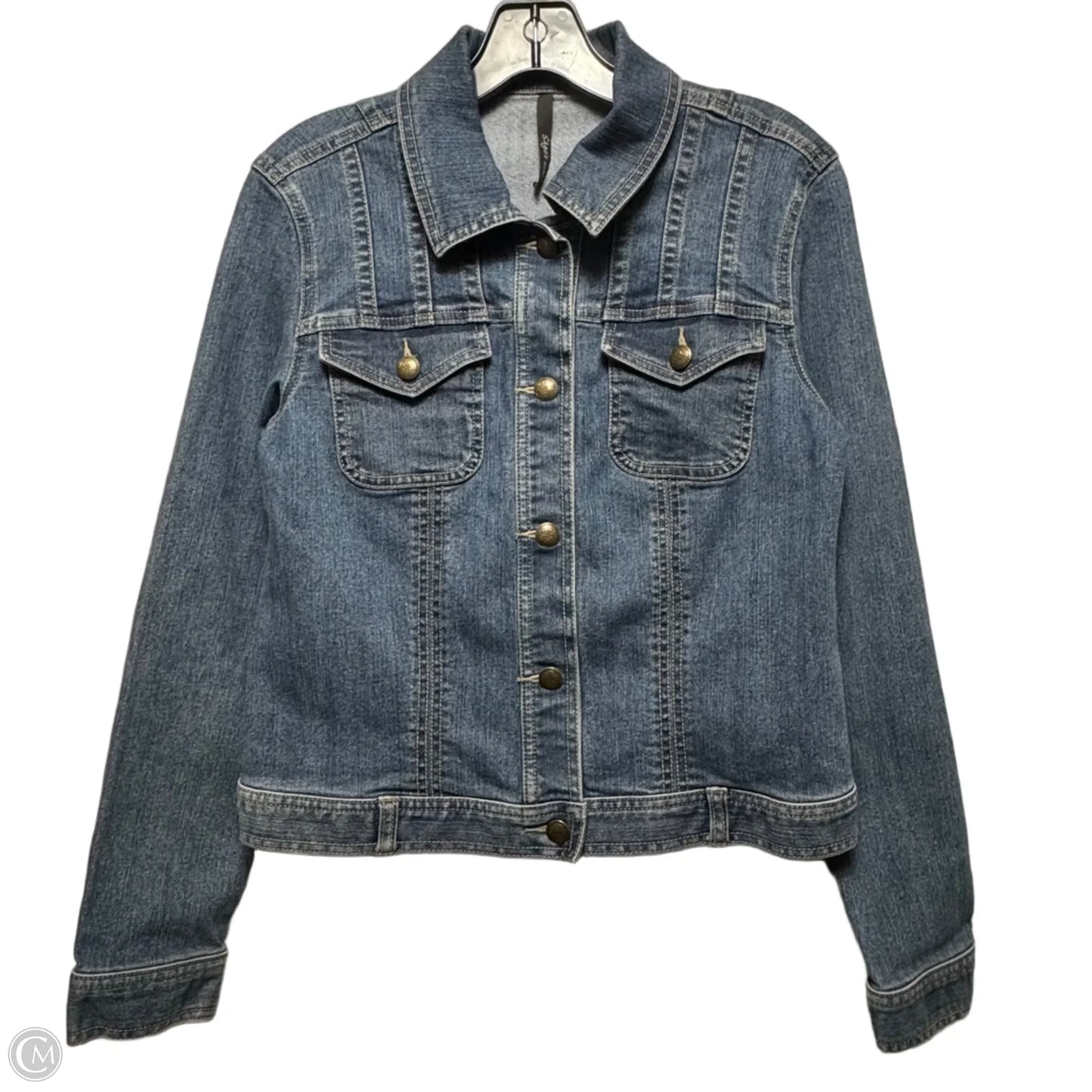 Jacket Denim By Skyes The Limit In Blue Denim, Size: S