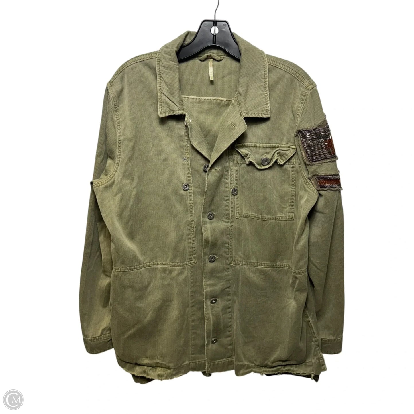 Jacket Utility By Free People In Green, Size: L
