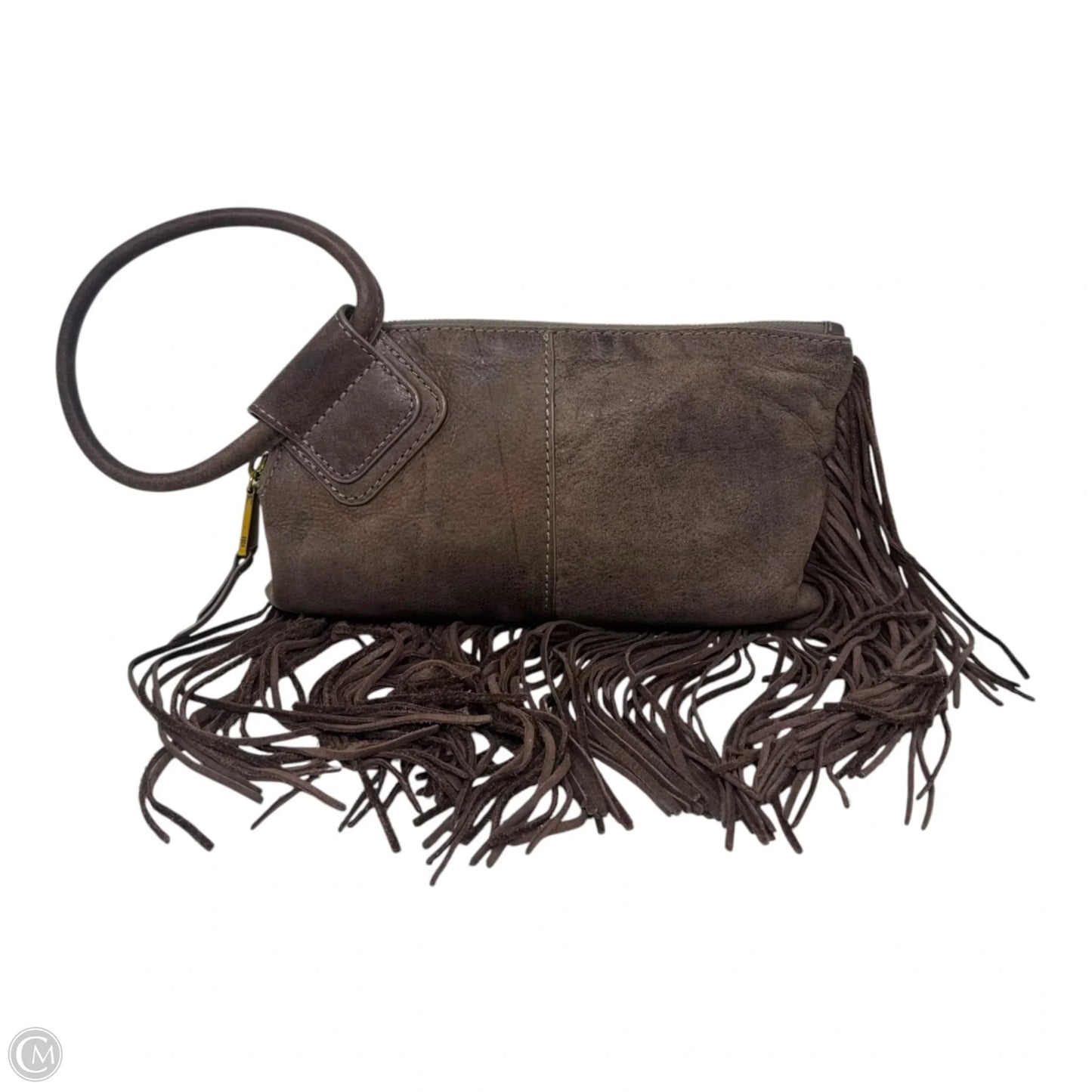 Sable Fringe Wristlet Leather By Hobo Intl, Size: Small