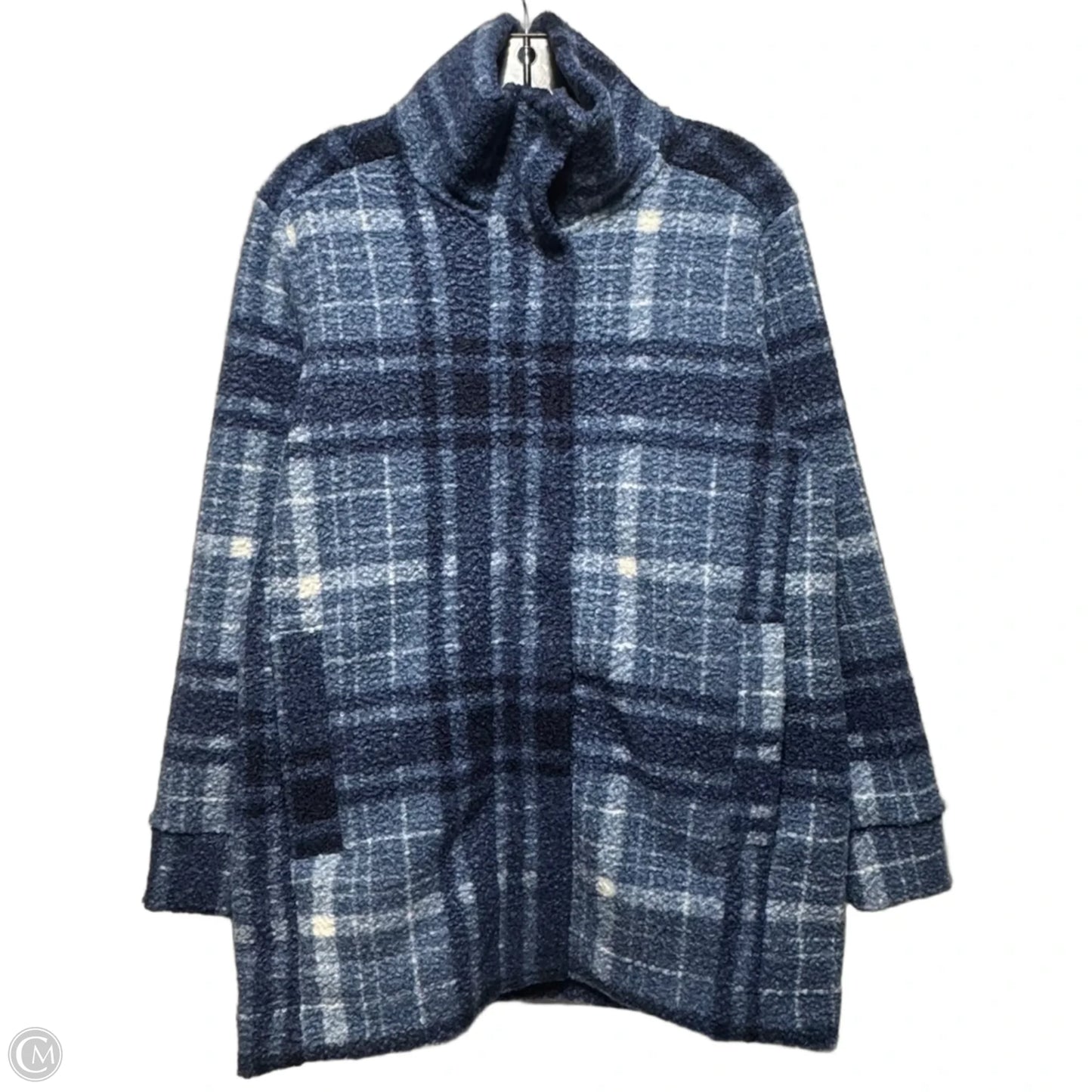 Jacket Shirt By Lands End In Plaid Pattern, Size: Mp