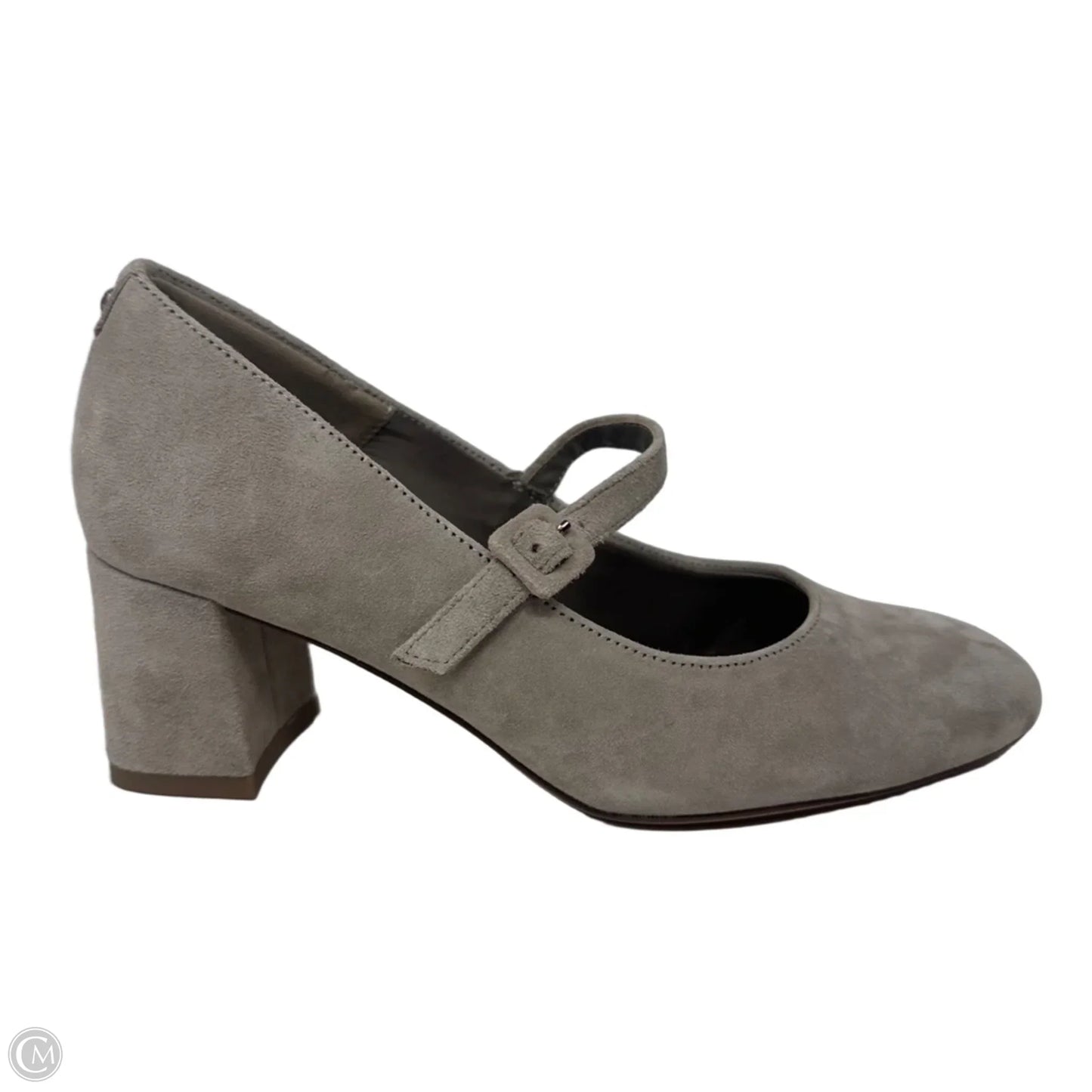 Suede Block Heel By Tamaris In Taupe, Size: 7
