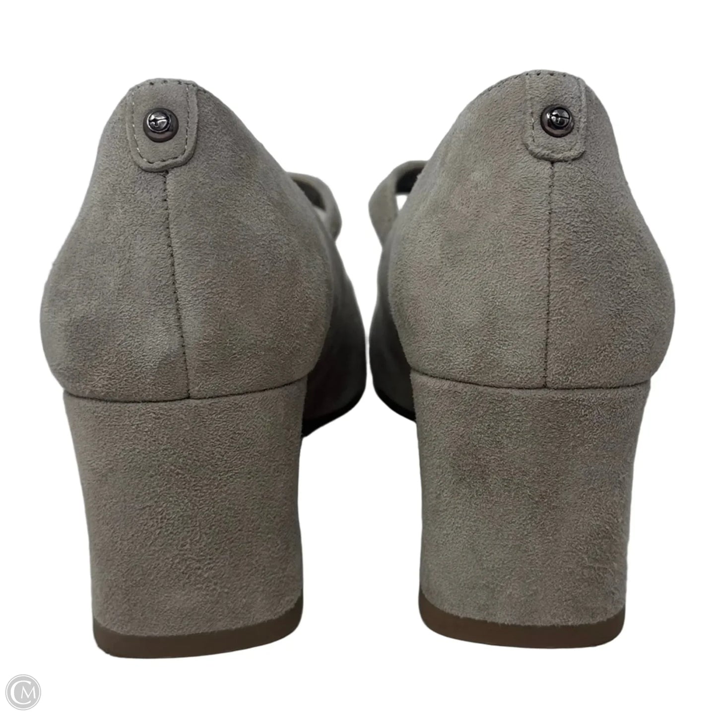 Suede Block Heel By Tamaris In Taupe, Size: 7