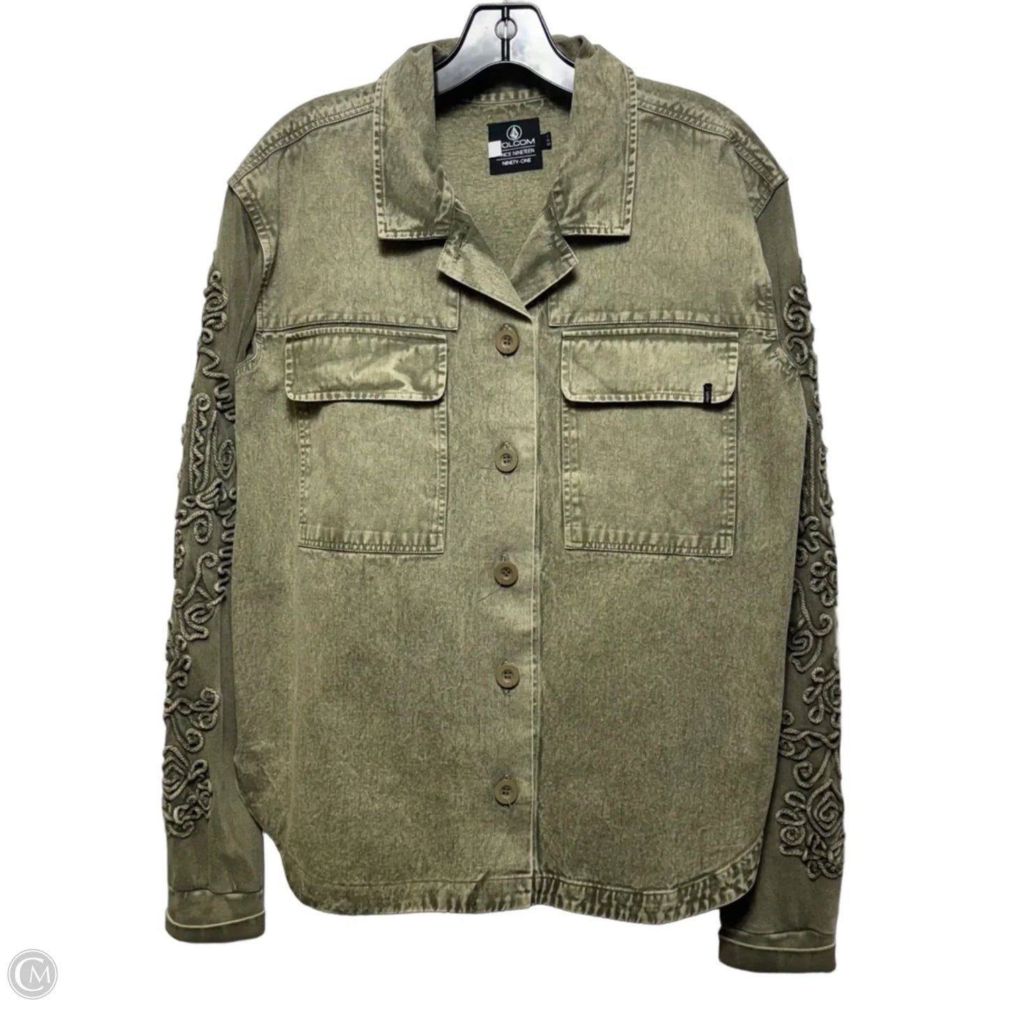 Jacket Utility By Volcom In Green, Size: L