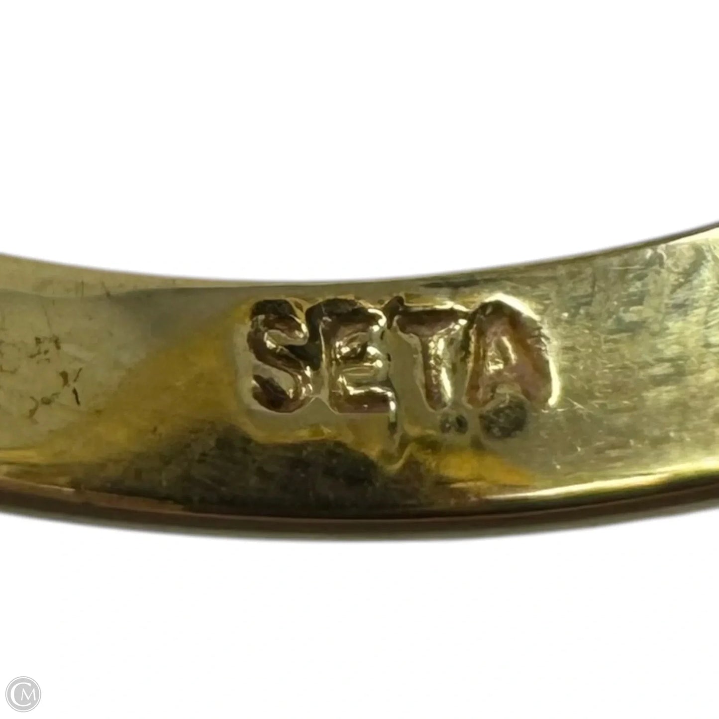 Black Oval Cocktail Ring Statement By Seta, Size: 7
