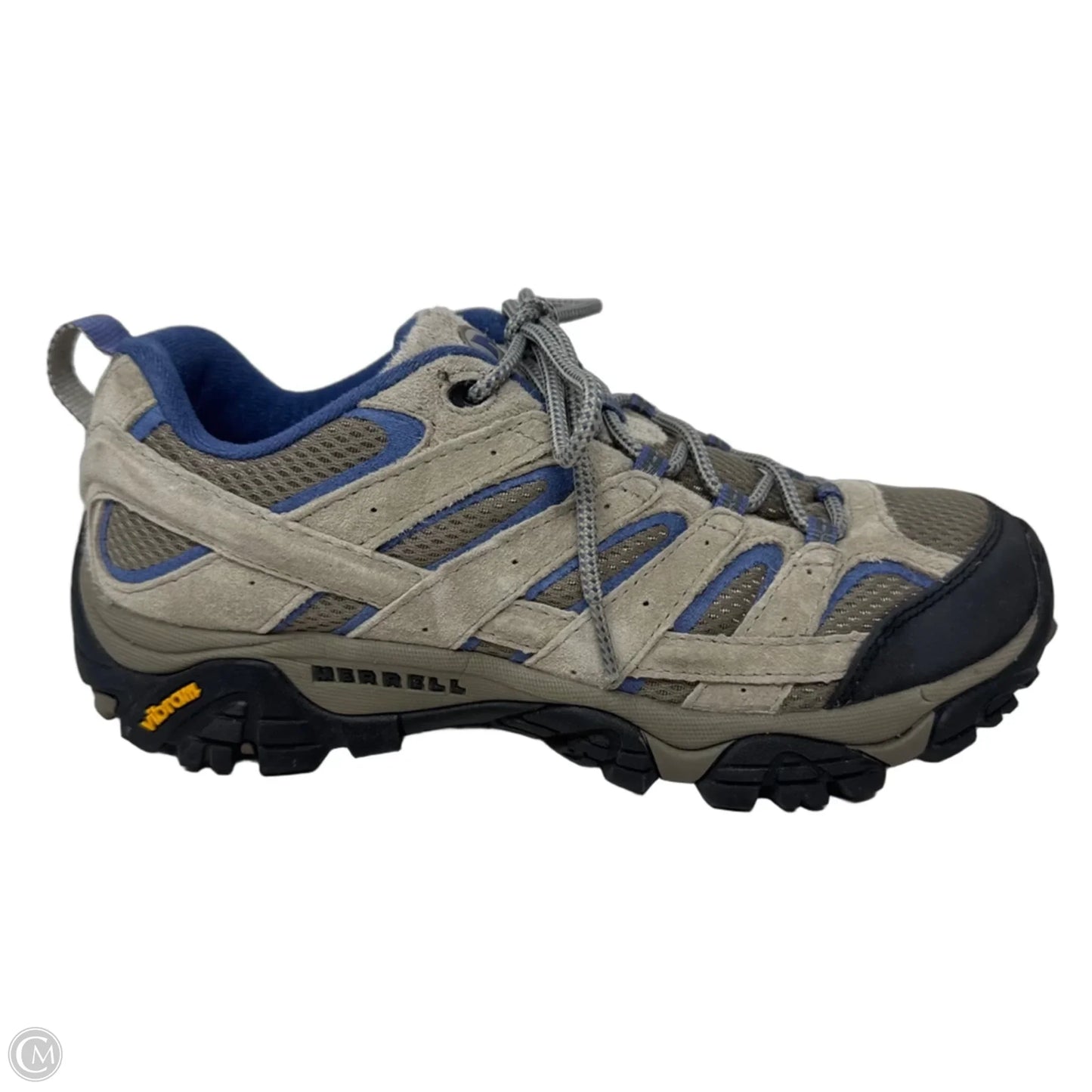 Moab Shoes Athletic By Merrell In Blue & Grey, Size: 9