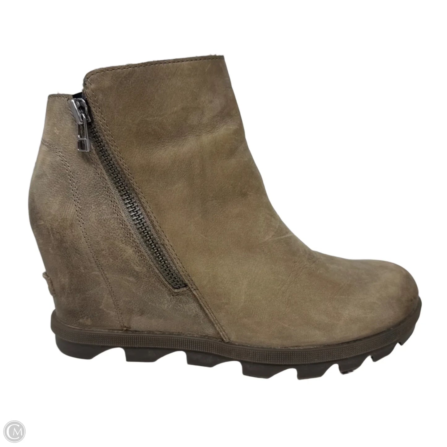 Joan Of Arctic Wedge Boots Ankle By Sorel In Tan, Size: 9.5