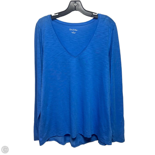 Top Long Sleeve Designer By Lilly Pulitzer In Blue, Size: L