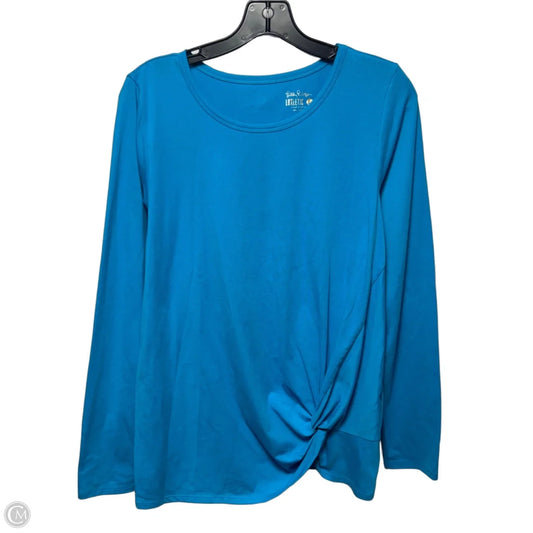 Top Long Sleeve Designer By Luxletic Lilly Pulitzer In Blue, Size: L