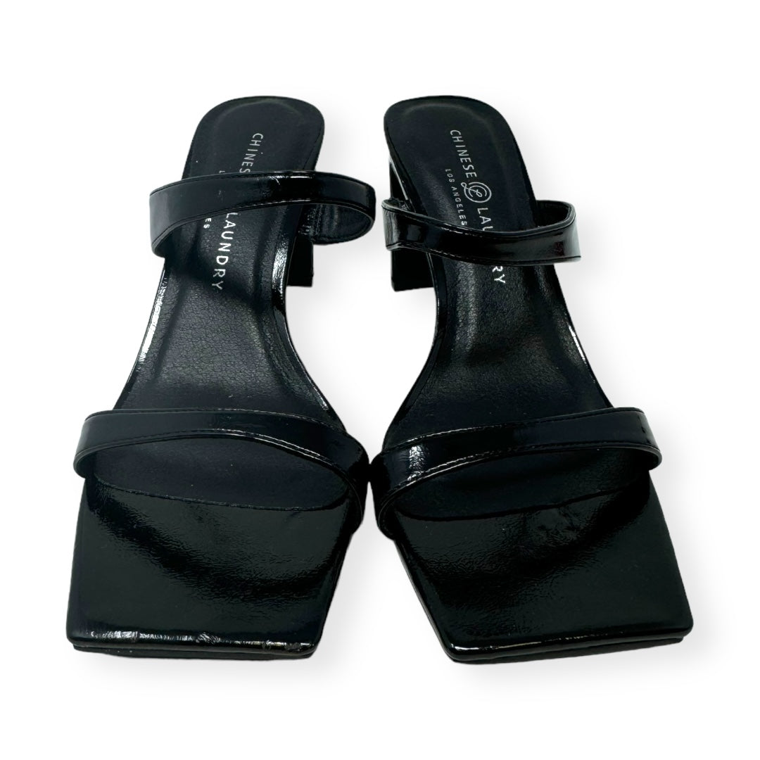 Black Shoes Heels Block Chinese Laundry, Size 8.5