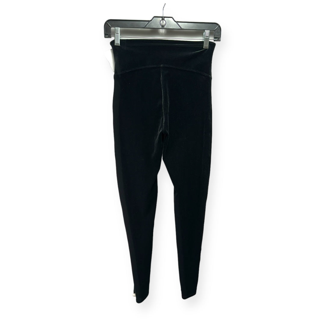 Velour Black Pants Leggings Spanx, Size M