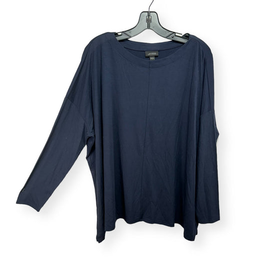 Navy Top Long Sleeve J. Jill, Size L