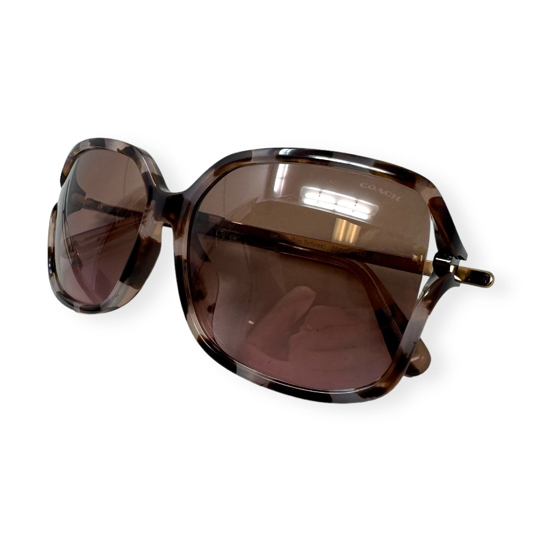 Pink Tortoise Open Frame Sunglasses Designer By Coach