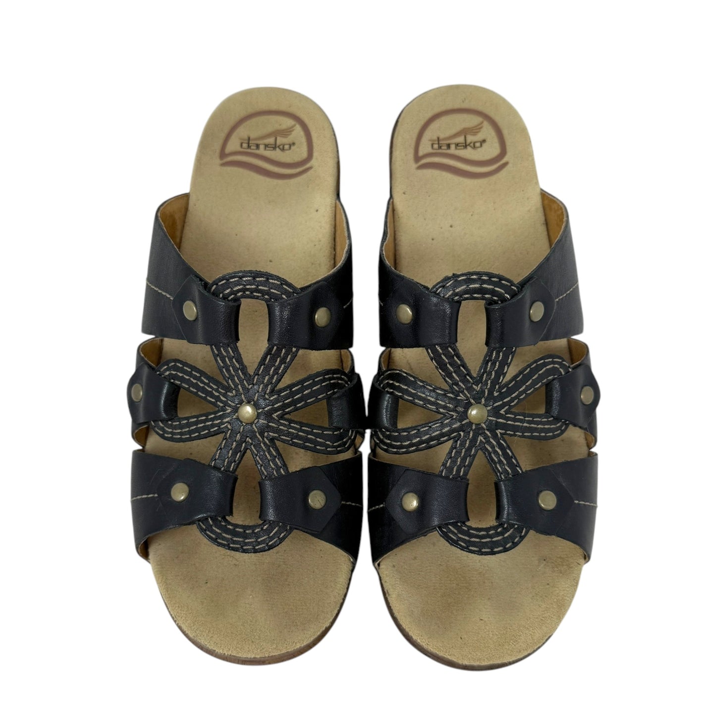 Serena Leather Clog Sandals By Dansko In Java, Size: 7