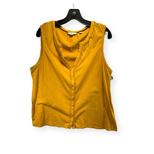 Yellow Top Sleeveless Boden, Size L