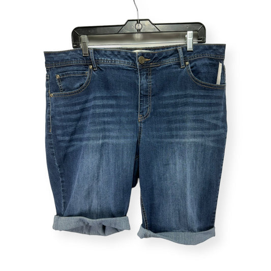 Blue Denim Shorts Cato, Size 18