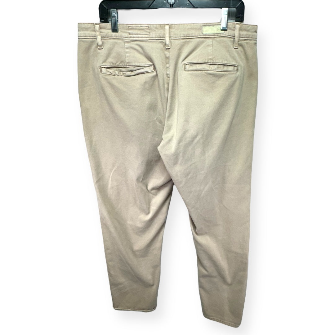 Tan Pants Designer Adriano Goldschmied, Size 14