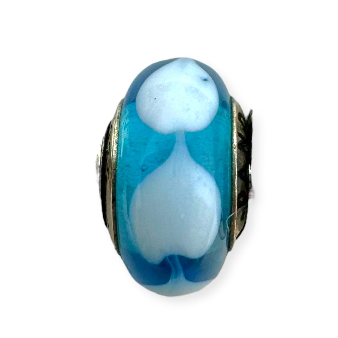 Blue Hearts Murano Glass & Sterling Silver Charm By Pandora