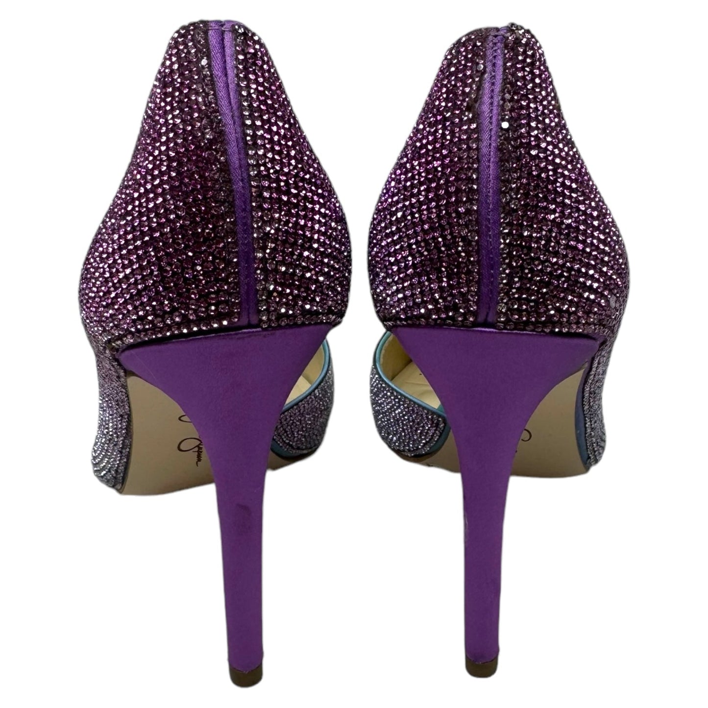 Prizma Half-d'Orsay Pump By Jessica Simpson In Ombré Jewel Encrusted, Size: 8.5