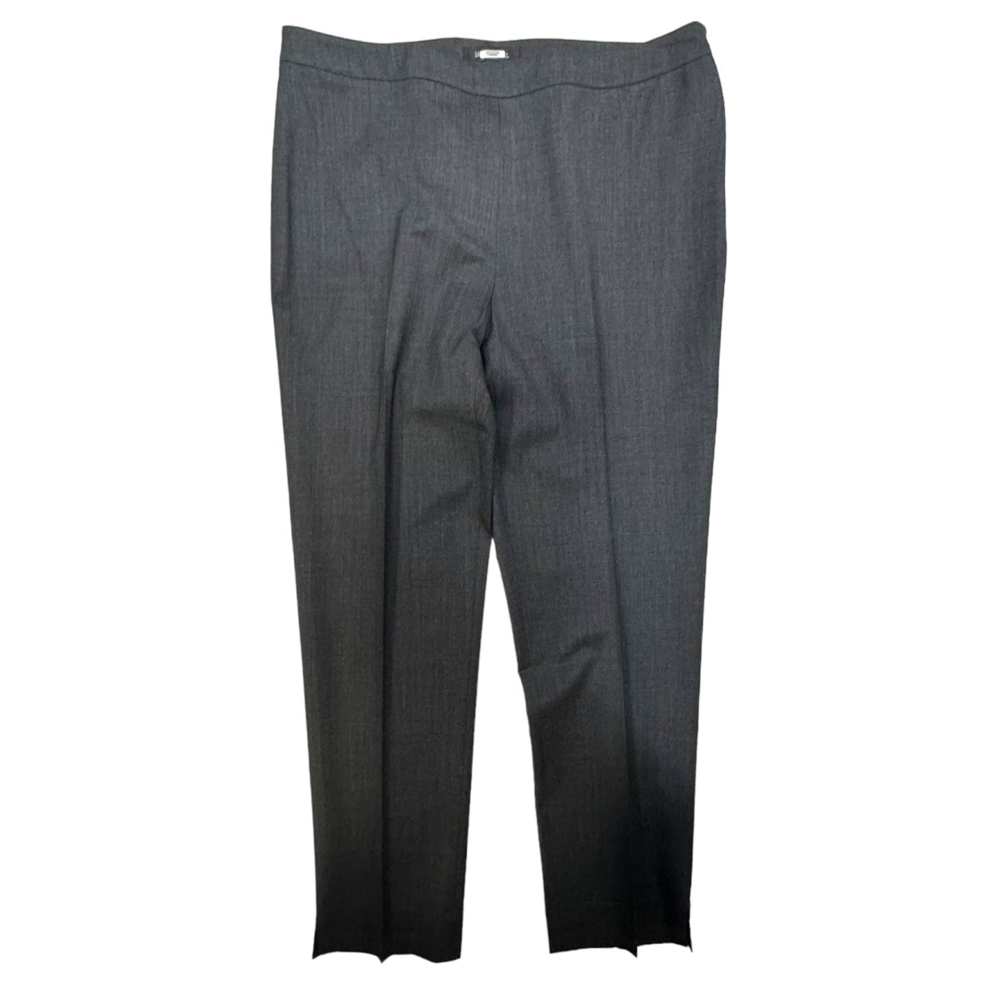 Virgin Wool Trousers By Lafayette 148 In Grey, Size: 8