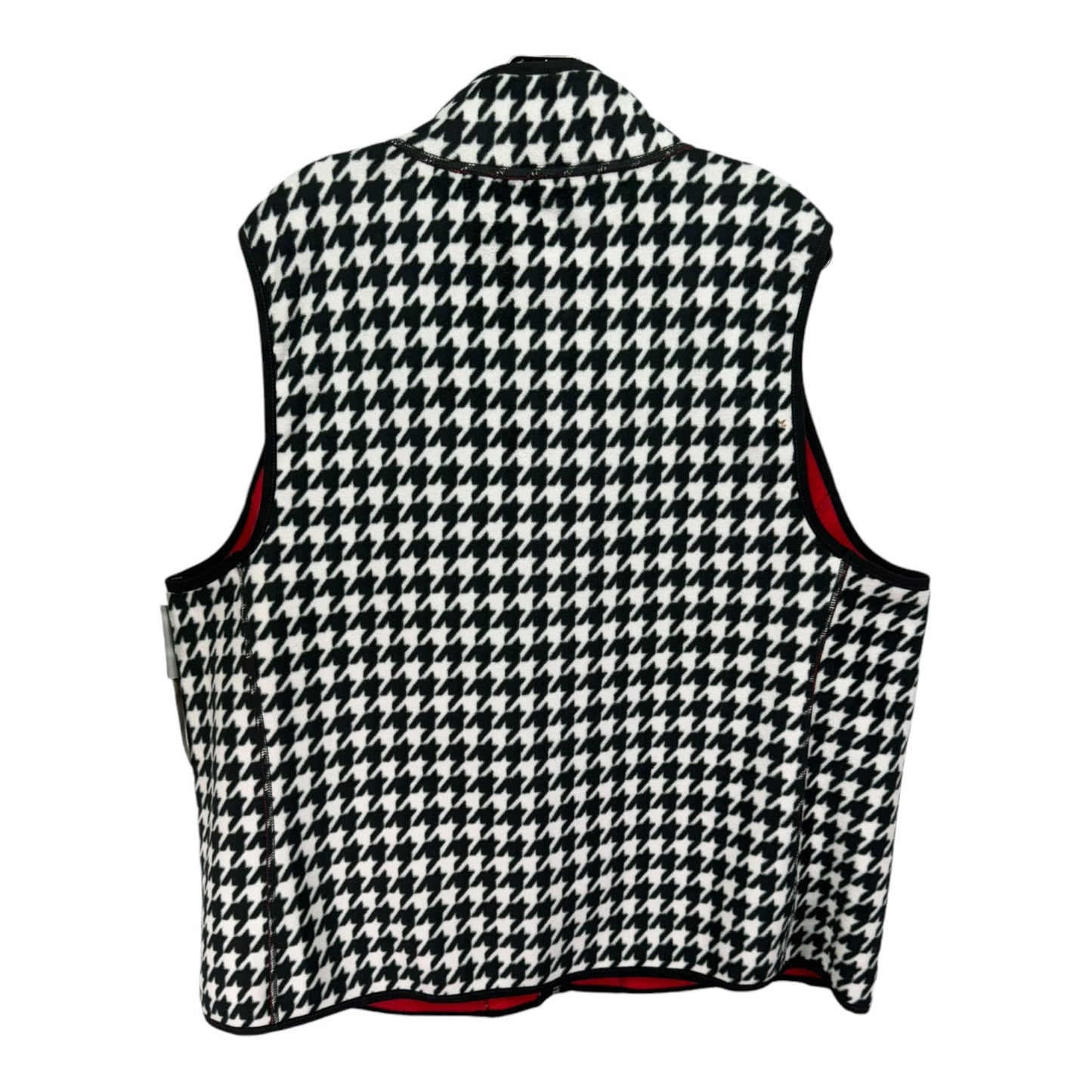 Vest Fleece By Kim Rogers In Black & White, Size: 2x