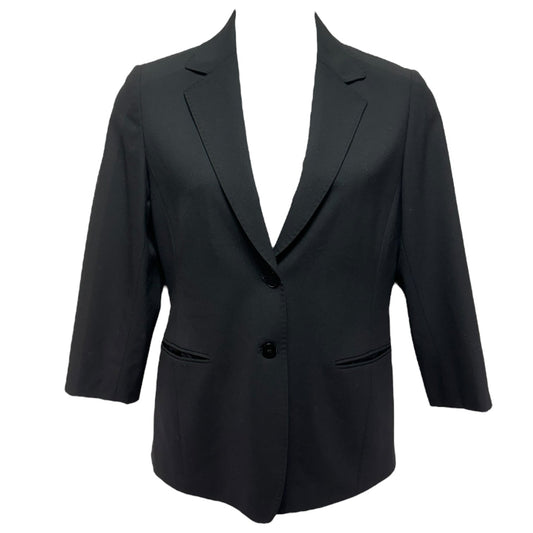 Two Button Single Breasted Blazer Designer By Lafayette 148 In Black, Size: 8