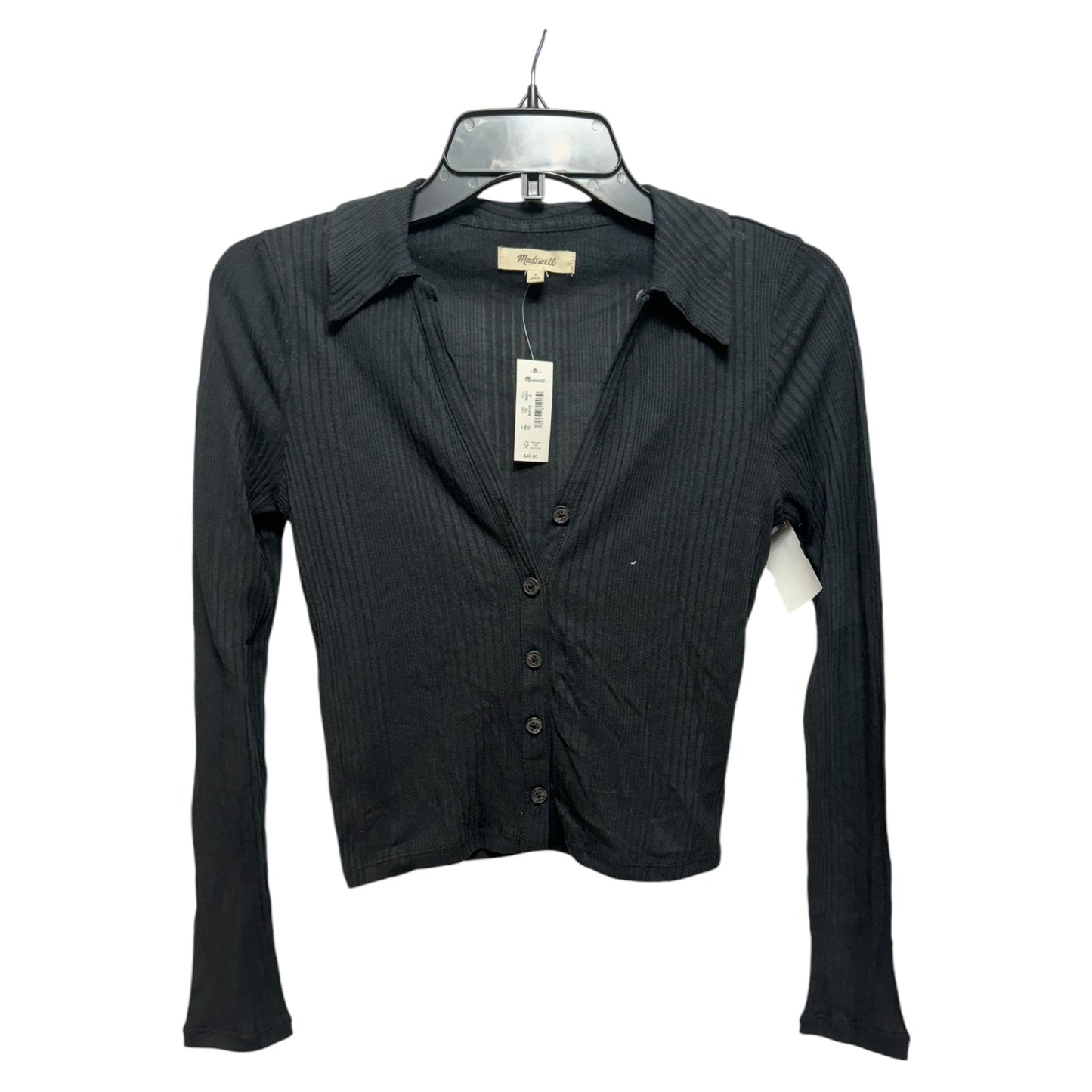 Top Long Sleeve By Madewell In Black, Size: S