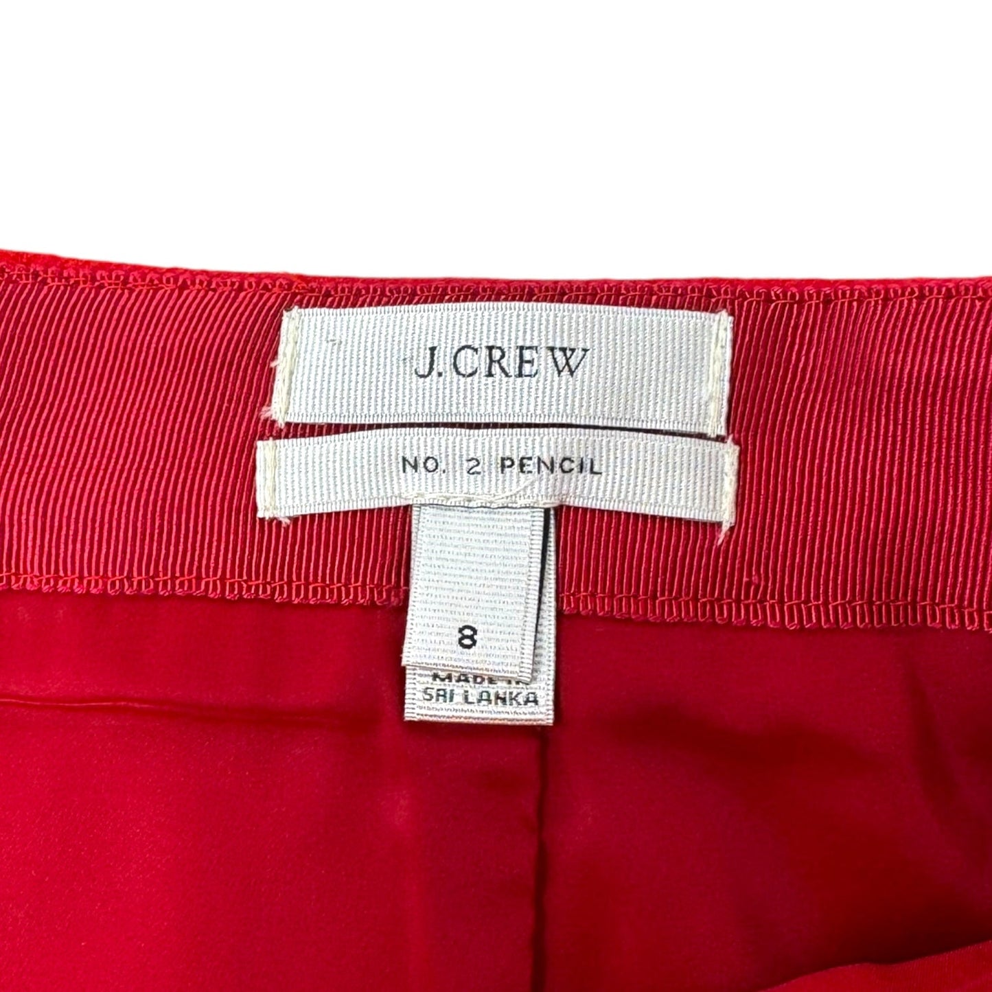 Pencil Skirt Midi By J. Crew In Red, Size: 8