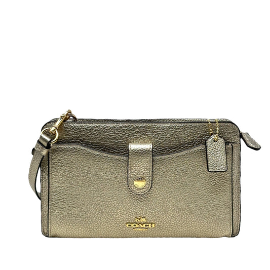 Noa Pop Up Messenger In Gold Designer By Coach, Size: Small