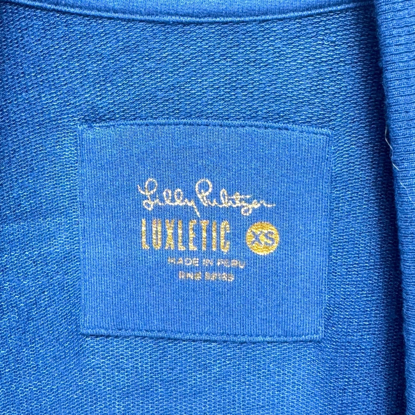 Elena Wrap Sweater Designer By Lilly Pulitzer Luxletic In Oyster Bay Blue, Size: Xs